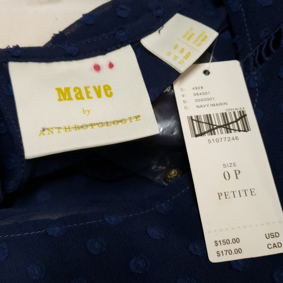 Maeve by anthropologie blue pleated tunic - Picture 6 of 6